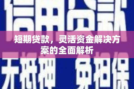 永福短期贷款，灵活资金解决方案的全面解析