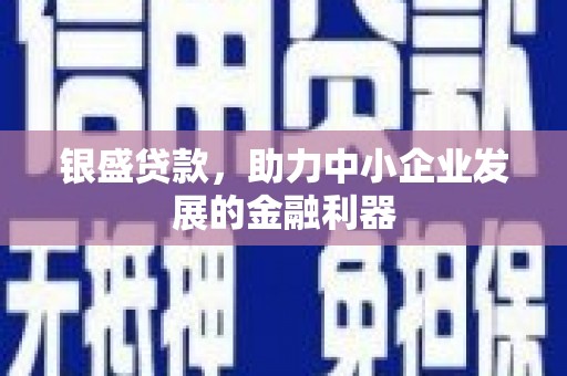 永福银盛贷款，助力中小企业发展的金融利器