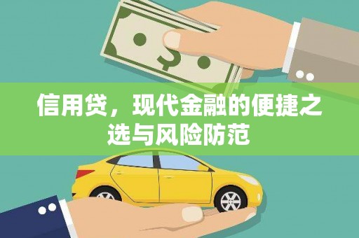 永福信用贷，现代金融的便捷之选与风险防范