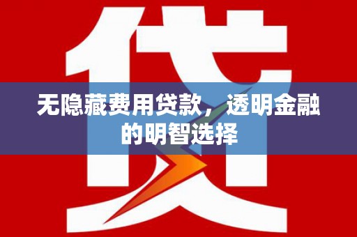 永福无隐藏费用贷款，透明金融的明智选择