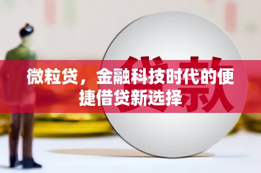 永福微粒贷，金融科技时代的便捷借贷新选择