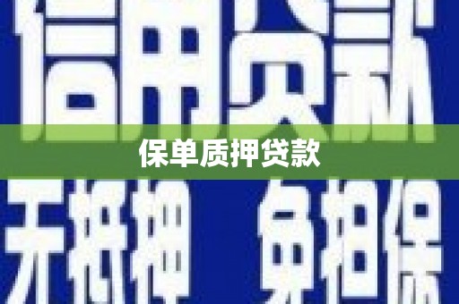 永福保单质押贷款