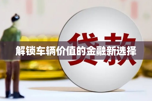 永福解锁车辆价值的金融新选择