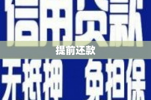 永福提前还款
